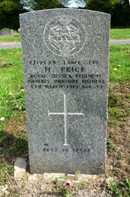 Private Henry Price. L/12179.