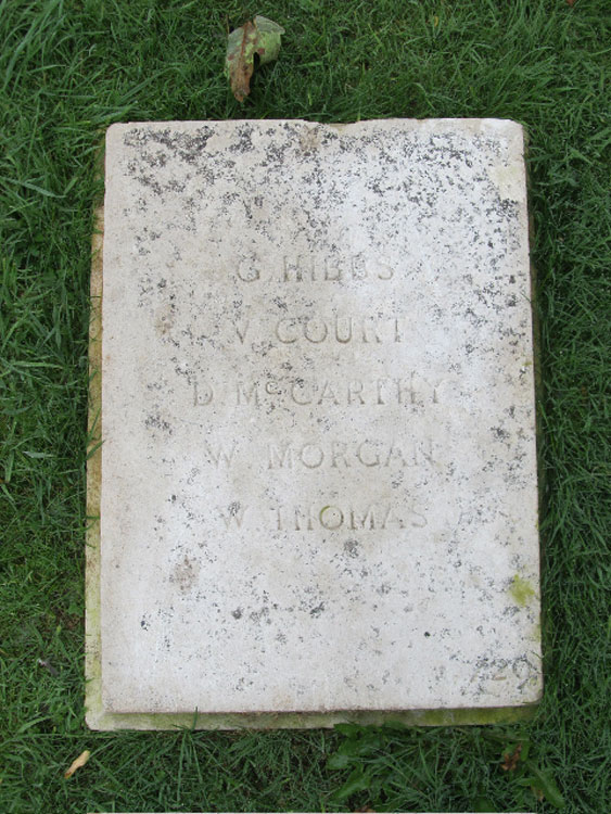 The Headstone Marking George Hibbs' Resting Place