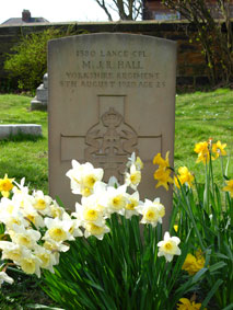 Lance Corporal Matthew J R Hall. 1380