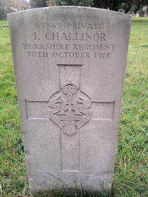 Private Luke Challinor. 65369. 