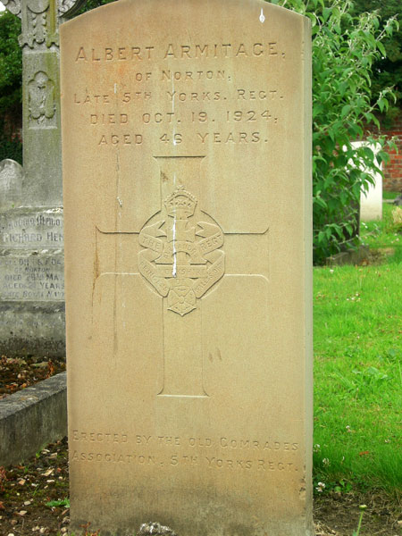 Private (?) Albert Armitage. 