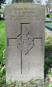 Private Robert D Gibson. 38295. 