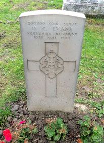 Regimental Quarter Master Serjeant D C Evans . 200300.