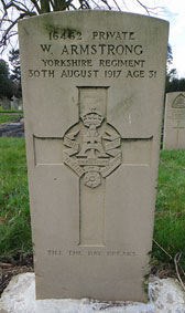 Private William Armstrong. 16462. 