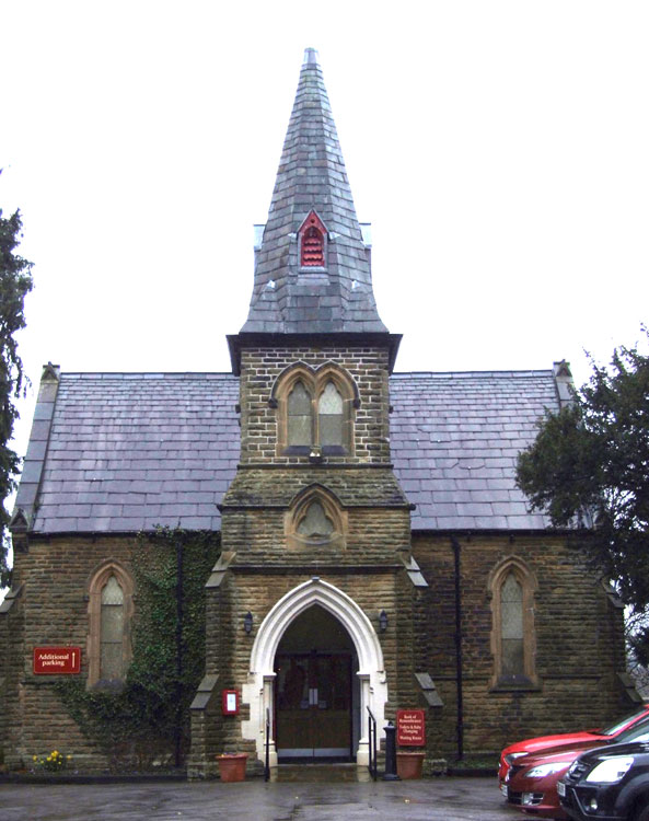 One of the Chapels of Remembrance in Skipton (Waltonwrays) Cemetery