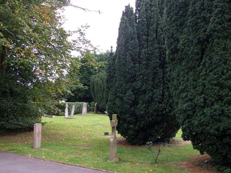 Private Stephenson's headstone (left) in Thirsk Cemetery