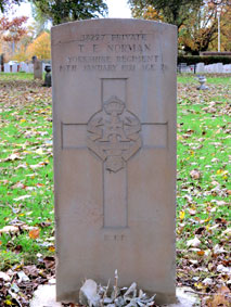 Private T E Norman. 38227.