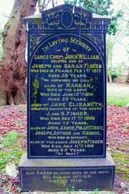 Fisher Family Headstone