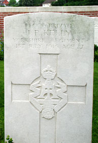 Private John Patrick Kelly. 14006. 