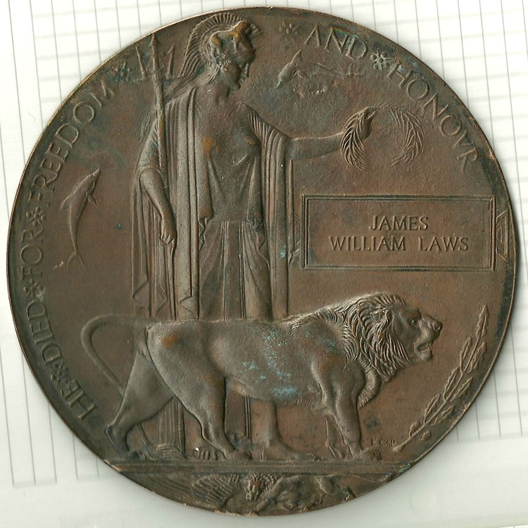 James Laws' Commemorative Plaque